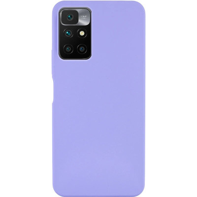 Накладка (з мікрофіброю) Silicone Cover Lakshmi для Xiaomi Redmi 10- бузковий