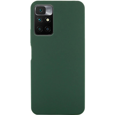 Накладка (з мікрофіброю) Silicone Cover Lakshmi для Xiaomi Redmi 10- темно-зелений