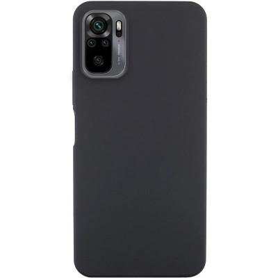 Накладка (з мікрофіброю) Silicone Cover Lakshmi для Xiaomi Redmi Note 10 / Note 10S / Poco M5s- чорний