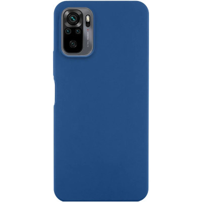 Накладка (з мікрофіброю) Silicone Cover Lakshmi для Xiaomi Redmi Note 10 / Note 10S / Poco M5s- синій