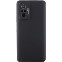 Накладка (з мікрофіброю) Silicone Cover Lakshmi для Xiaomi Redmi Note 10 Pro / Note 10 Pro Max- чорний