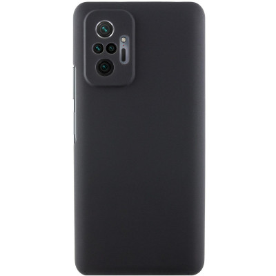 Накладка (з мікрофіброю) Silicone Cover Lakshmi для Xiaomi Redmi Note 10 Pro / Note 10 Pro Max- чорний