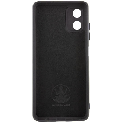 Накладка (з мікрофіброю) Silicone Cover Lakshmi Full Camera для Motorola Moto G04 / G04s / E14- чорний