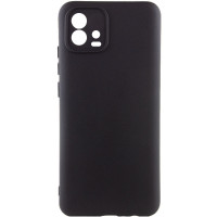 Накладка (з мікрофіброю) Silicone Cover Lakshmi Full Camera для Motorola Moto G72- чорний