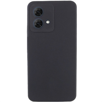 Накладка (з мікрофіброю) Silicone Cover Lakshmi Full Camera для Motorola Moto G84- чорний