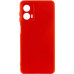 Накладка (з мікрофіброю) Silicone Cover Lakshmi Full Camera для Motorola Moto G85- червоний