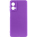 Накладка (з мікрофіброю) Silicone Cover Lakshmi Full Camera для Motorola Moto G85- фіолетовий