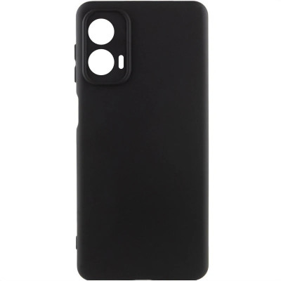 Накладка (з мікрофіброю) Silicone Cover Lakshmi Full Camera для Motorola Moto G85- чорний