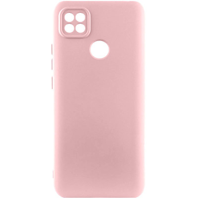 Накладка (з мікрофіброю) Silicone Cover Lakshmi Full Camera для Oppo A15s / A15- рожевий