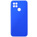 Накладка (з мікрофіброю) Silicone Cover Lakshmi Full Camera для Oppo A15s / A15- ультра-синій