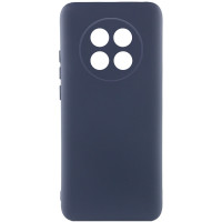 Накладка (з мікрофіброю) Silicone Cover Lakshmi Full Camera для Realme 12 5G- темно-синій