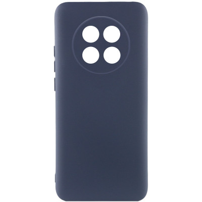 Накладка (з мікрофіброю) Silicone Cover Lakshmi Full Camera для Realme 12 5G- темно-синій