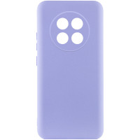 Накладка (з мікрофіброю) Silicone Cover Lakshmi Full Camera для Realme 12 5G- бузковий