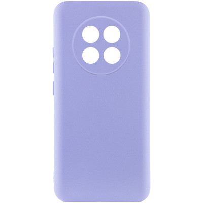 Накладка (з мікрофіброю) Silicone Cover Lakshmi Full Camera для Realme 12 5G- бузковий