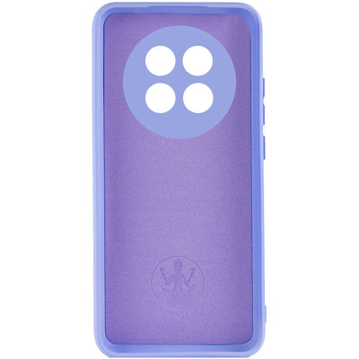 Накладка (з мікрофіброю) Silicone Cover Lakshmi Full Camera для Realme 12 5G- бузковий