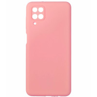 Накладка (з мікрофіброю) Silicone Cover Lakshmi Full Camera для Samsung A12 / A125 / M12- рожевий