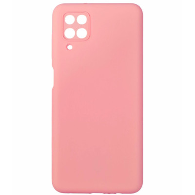Накладка (з мікрофіброю) Silicone Cover Lakshmi Full Camera для Samsung A12 / A125 / M12- рожевий