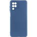 Накладка (з мікрофіброю) Silicone Cover Lakshmi Full Camera для Samsung A12 / A125 / M12- темно-синій