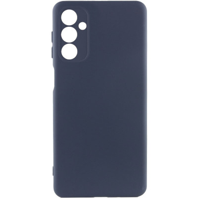 Накладка (з мікрофіброю) Silicone Cover Lakshmi Full Camera для Samsung A25 5G- темно-синій