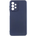 Накладка (з мікрофіброю) Silicone Cover Lakshmi Full Camera для Samsung A32 / A325- темно-синій