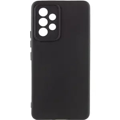 Накладка (з мікрофіброю) Silicone Cover Lakshmi Full Camera для Samsung A53 5G- чорний