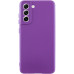 Накладка (з мікрофіброю) Silicone Cover Lakshmi Full Camera для Samsung S21 FE- фіолетовий
