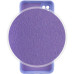 Накладка (з мікрофіброю) Silicone Cover Lakshmi Full Camera для Samsung S24 FE- бузковий
