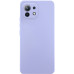 Накладка (з мікрофіброю) Silicone Cover Lakshmi Full Camera для Xiaomi Mi 11 Lite- бузковий
