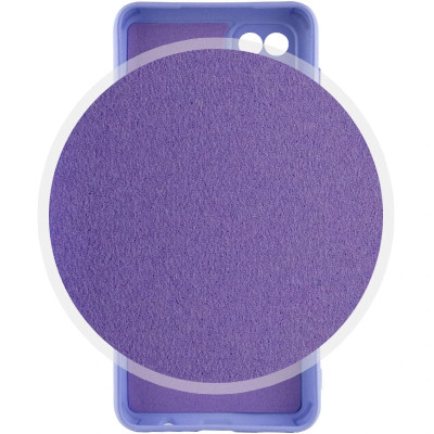 Накладка (з мікрофіброю) Silicone Cover Lakshmi Full Camera для Xiaomi Mi 11 Lite- бузковий