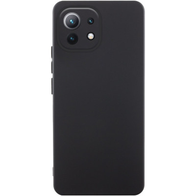 Накладка (з мікрофіброю) Silicone Cover Lakshmi Full Camera для Xiaomi Mi 11 Lite- чорний