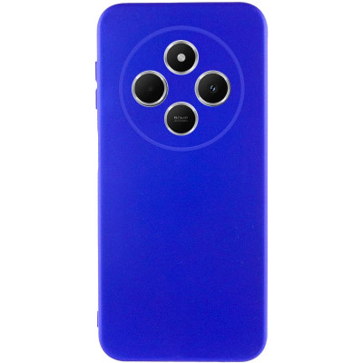 Накладка (з мікрофіброю) Silicone Cover Lakshmi Full Camera для Xiaomi Redmi 14C / Redmi A4 / Poco C75- ультра-синій