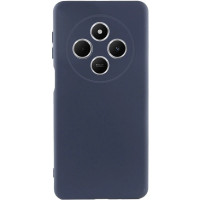 Накладка (з мікрофіброю) Silicone Cover Lakshmi Full Camera для Xiaomi Redmi 14C / Redmi A4 / Poco C75- темно-синій