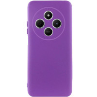 Накладка (з мікрофіброю) Silicone Cover Lakshmi Full Camera для Xiaomi Redmi 14C / Redmi A4 / Poco C75- фіолетовий