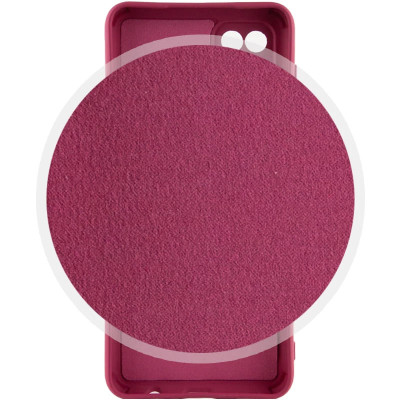 Накладка (з мікрофіброю) Silicone Cover Lakshmi Full Camera для Xiaomi Redmi 14C / Redmi A4 / Poco C75- марсала