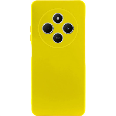 Накладка (з мікрофіброю) Silicone Cover Lakshmi Full Camera для Xiaomi Redmi 14C / Redmi A4 / Poco C75- жовтий