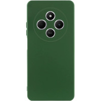 Накладка (з мікрофіброю) Silicone Cover Lakshmi Full Camera для Xiaomi Redmi 14C / Redmi A4 / Poco C75- темно-зелений