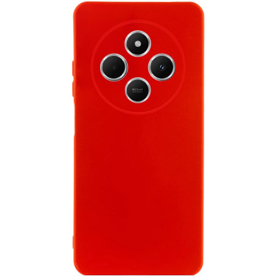 Накладка (з мікрофіброю) Silicone Cover Lakshmi Full Camera для Xiaomi Redmi 14C / Redmi A4 / Poco C75- червоний