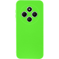 Накладка (з мікрофіброю) Silicone Cover Lakshmi Full Camera для Xiaomi Redmi 14C / Redmi A4 / Poco C75- салатовий