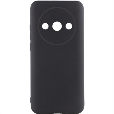 Накладка (з мікрофіброю) Silicone Cover Lakshmi Full Camera для Xiaomi Redmi A3- чорний