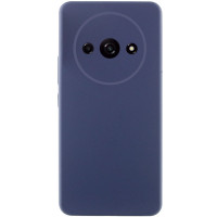 Накладка (з мікрофіброю) Silicone Cover Lakshmi Full Camera для Xiaomi Redmi A3- темно-синій