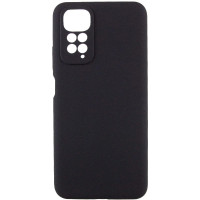 Накладка (з мікрофіброю) Silicone Cover Lakshmi Full Camera для Xiaomi Redmi Note 11 4G / Note 11S- чорний