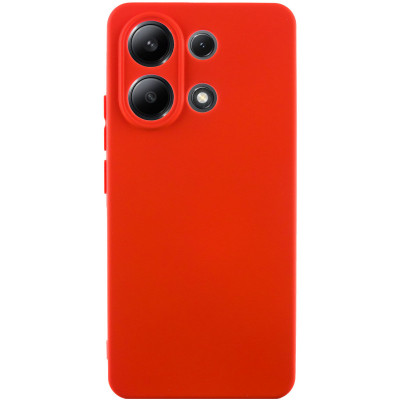 Накладка (з мікрофіброю) Silicone Cover Lakshmi Full Camera для Xiaomi Redmi Note 13 5G- червоний