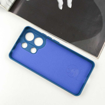 Накладка (з мікрофіброю) Silicone Cover Lakshmi Full Camera для Xiaomi Redmi Note 13 5G- синій