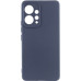 Накладка (з мікрофіброю) Silicone Cover Lakshmi Full Camera для Xiaomi Redmi Note 12 Pro 5G- темно-синій