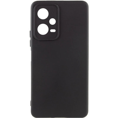 Накладка (з мікрофіброю) Silicone Cover Lakshmi Full Camera для Xiaomi Redmi Note 12 Pro 5G- чорний
