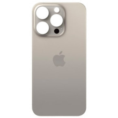 Задня кришка для iPhone 15 Pro (big hole) Natural Titanium
