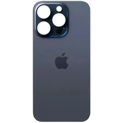 Задня кришка для iPhone 15 Pro (big hole) Blue Titanium