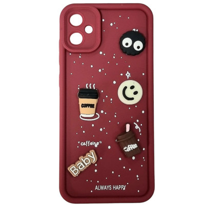 Накладка TPU Toys Case Always Happy для Samsung A05 / A055- червоний Накладка TPU Toys Case Always Happy для Samsung A05 / A055- червоний