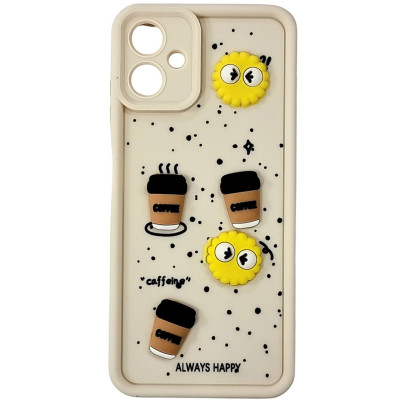Накладка TPU Toys Case Always Happy для Samsung A06- рожевий пісок