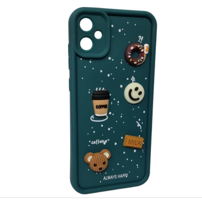 Накладка TPU Toys Case Always Happy для Samsung A06- сосново-зелений Накладка TPU Toys Case Always Happy для Samsung A06- сосново-зелений